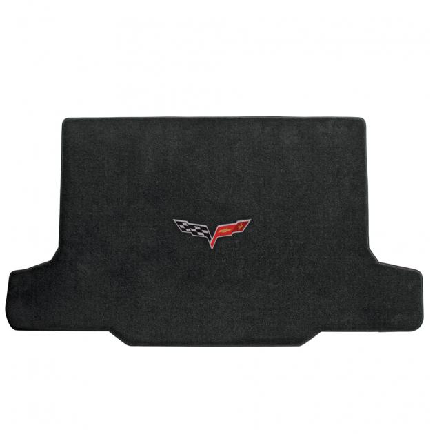 Lloyd Mats CORVETTE 2005-2013 CONVERTIBLE CARGO MAT EBONY VELOURTEX C6 LOGO Lloyd Mats CORVETTE 2005-2013 CONVERTIBLE CARGO MAT EBONY VELOURTEX C6 LOGO
