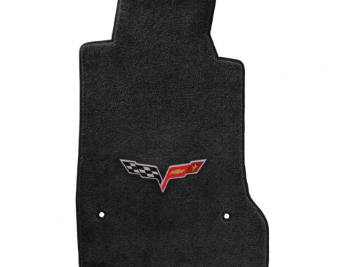 Lloyd Mats 2005-2007 Chevrolet Corvette Corvette 2005-2007.5 2 Piece Mats Ebony Ultimat C6 Logo 600012