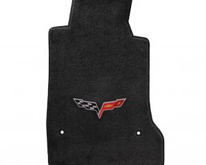 Lloyd Mats 2005-2007 Chevrolet Corvette Corvette 2005-2007.5 2 Piece Mats Ebony Ultimat C6 Logo 600012