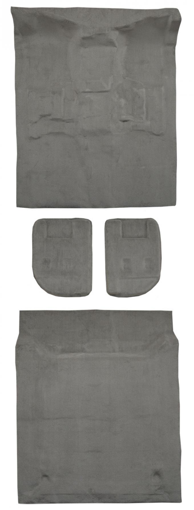 ACC 2007-2009 GMC Yukon XL 1500 4DR w/2nd Row Bucket Seat Mount Cover w/o Heel Pad Complete Cutpile Carpet