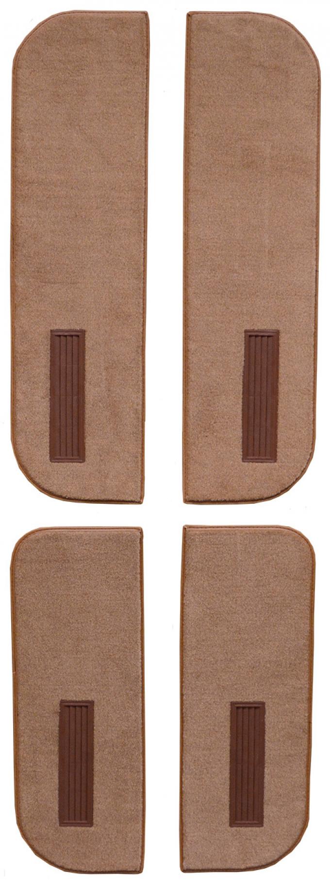 ACC 1974 Chevrolet C30 Pickup Crew Cab Inserts on Cardboard w/Vents Door Panel 4pc Cutpile Carpet