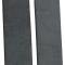 ACC Dodge D100 Door Panel Inserts with Cardboard 2pc Cutpile Carpet, Dark Gray, 1975-1979