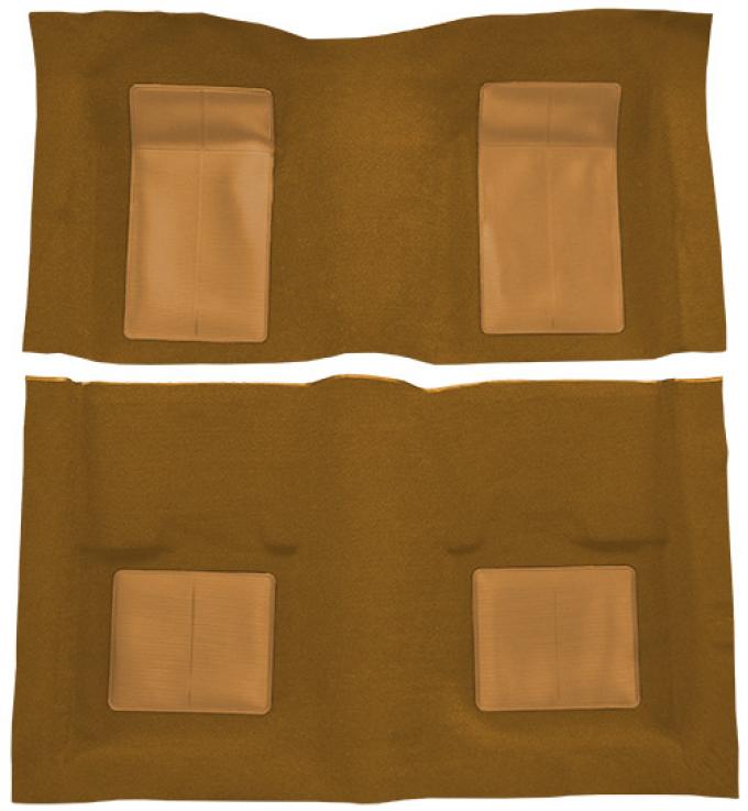 ACC 1969 Ford Mustang Mach I with 4 Medium Saddle Inserts without Shifter Cut Fastback Nylon Carpet