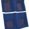 ACC 1969 Ford Mustang Mach I with 4 Medium Blue Inserts without Shifter Cut Fastback Nylon Carpet