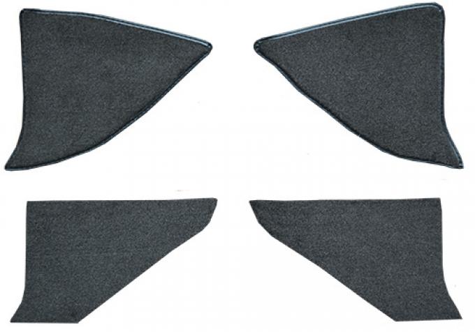 ACC 1974 Chevrolet Blazer Kick Panel Inserts with Cardboard Cutpile Carpet