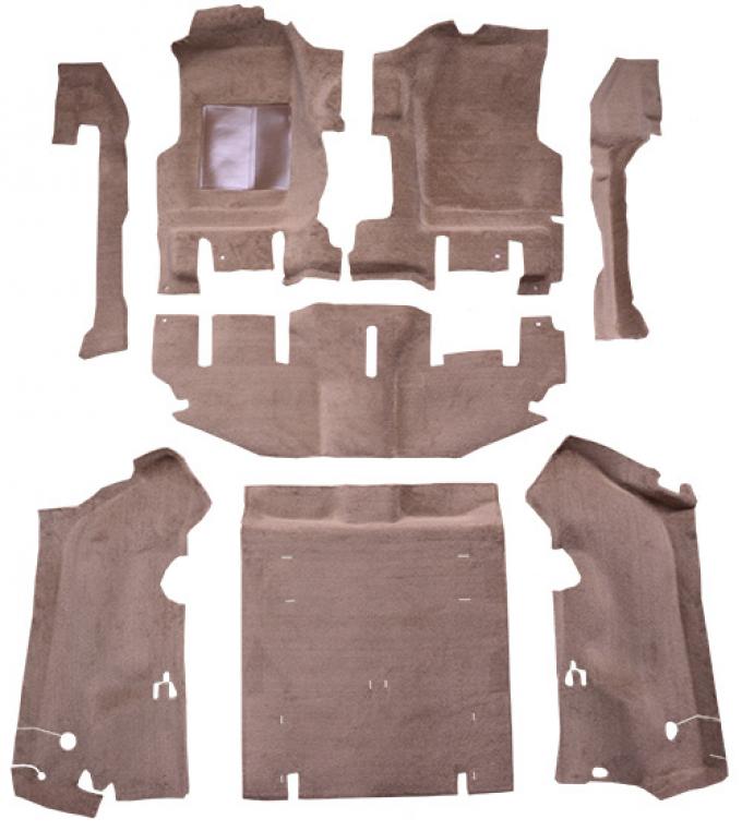 ACC 1997-2002 Jeep Wrangler Short Console with Rocker Panels Complete Cutpile Carpet