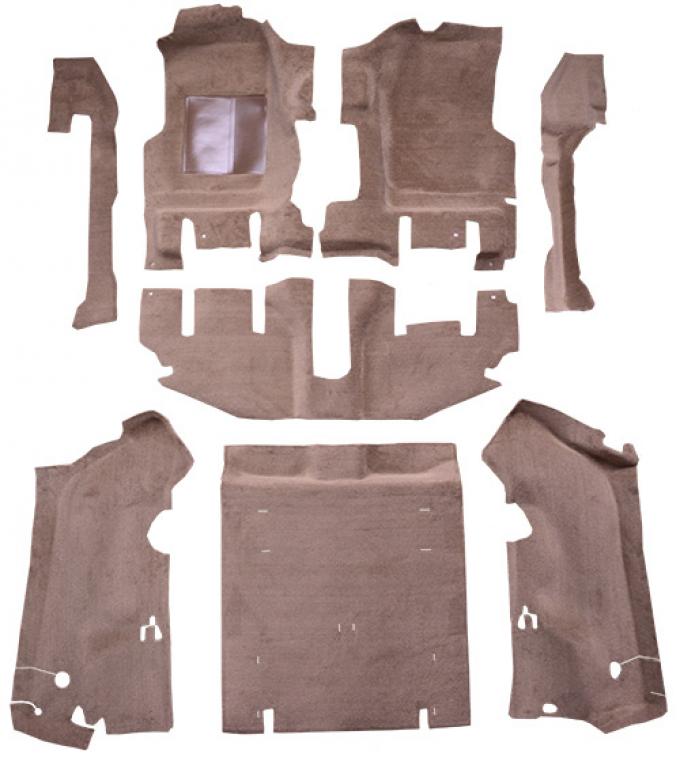 ACC 1997-2002 Jeep Wrangler Long Console with Rocker Panels Complete Cutpile Carpet