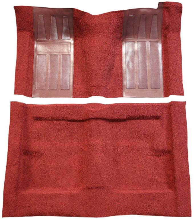 ACC 1969-1971 Ford Torino GT 2DR Hardtop/Fastback Auto with 2 Maroon Inserts Loop Carpet