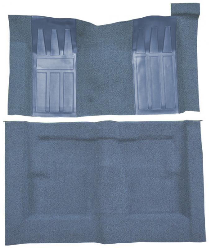 ACC 1969-1971 Ford Torino GT 2DR Hardtop/Fastback Auto with 2 Medium Blue Inserts Loop Carpet