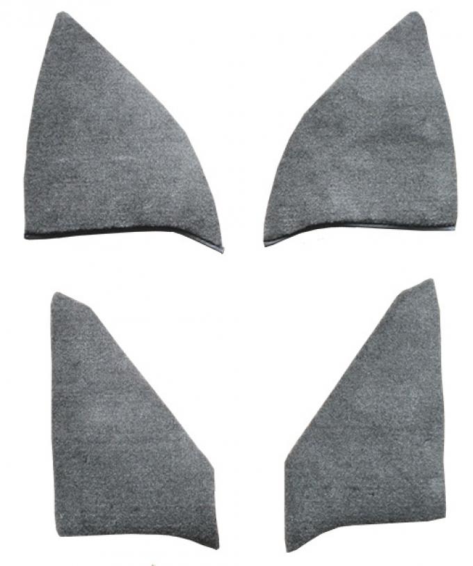 ACC 1979-1986 GMC K2500 Crew Cab Inserts without Cardboard Kick Panel Cutpile Carpet