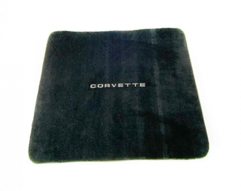 Lloyd Mats 1968-1982 Chevrolet Corvette Cargo Mat, Black Velourtex 74-75 Silver Corvette Logo
